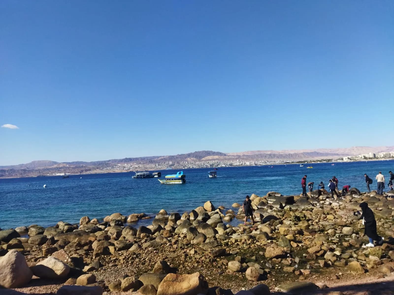 The Aqaba coastline in Jordan